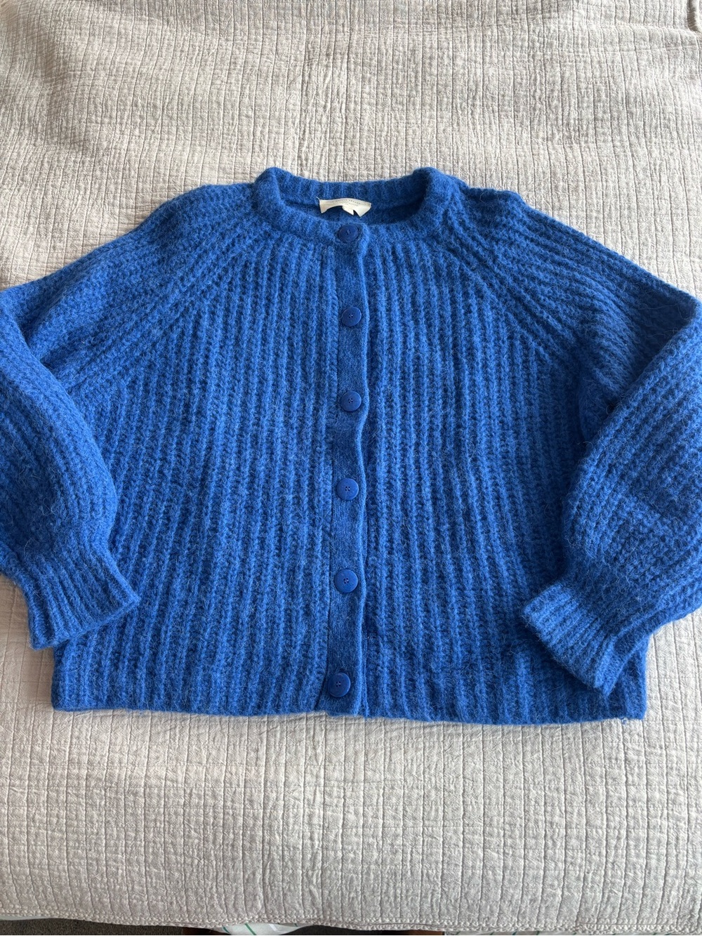 EUC Sézane Emile Cardigan in Cobalt Blue Size S - Picture 4 of 7